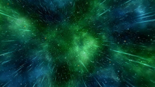 Green blue space stars dust 2 - the center of the image free wallpaper