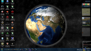 Computer screen earth keyboard side - a picture of the earth free wallpaper