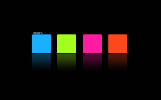 Black background colorful block colours - fluorescent free wallpaper