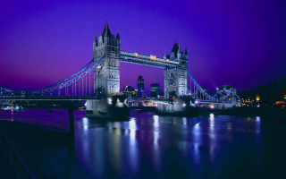 Bridge water purple sky city 3 - christopher wren free wallpaper for desktop