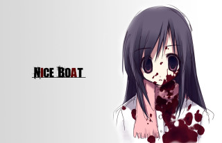 Girl blood face bloody hand - nice free wallpaper for desktop