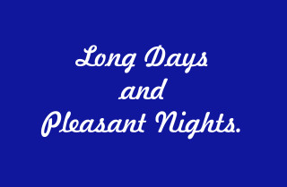 Blue background white text long - nighttime free wallpaper