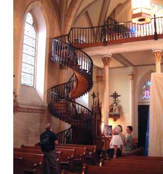 Church spiral staircase group people - free architecture wallpaper for tablet