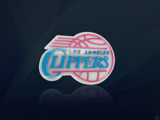 Clippers logo black background reflection - realism free wallpaper
