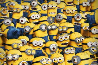 Minion faces bunch group funny - something free wallpaper