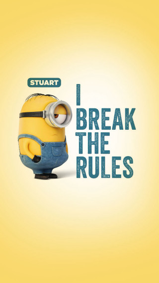 Minion funny quote i break - a minion free wallpaper
