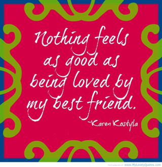 Quote pink background green swirls - free love wallpaper for tablet