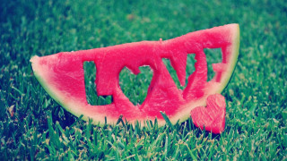 Watermelon love grass image cutout 2 - amy weber free wallpaper
