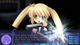 Screenshot character video game sword - her hand and a caption free wallpaper