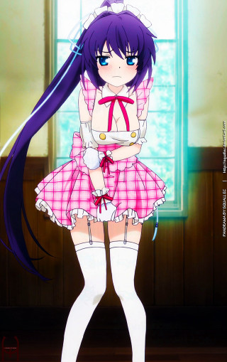 Girl pink dress white stockings - concept art free wallpaper for mobile