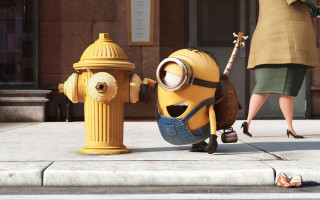 Woman yellow fire hydrant minion - a minion free wallpaper