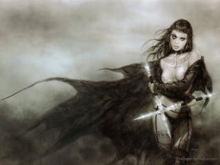 Woman wings sword demon dark - a demon like body free wallpaper