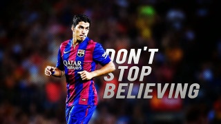 Man blue red uniform running - his hand and a quote free wallpaper