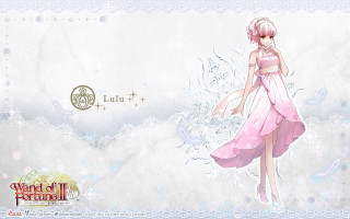 Girl pink dress portrait rococo - a white cross free wallpaper for desktop