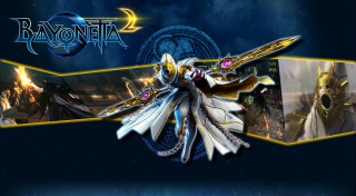 Woman white dress sword blue - a yellow border free wallpaper