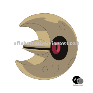 Cartoon moon red eye black - sharp free wallpaper for tablet