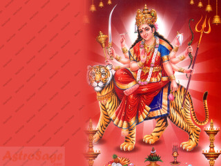 Hindu god tiger sword crown - a painting of a hindu god free wallpaper for desktop