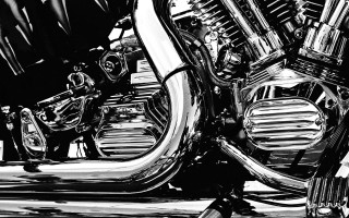 Motorcycle engine exhaust man suit - chrome free wallpaper