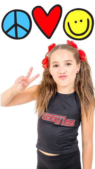 Girl peace sign smiley face - brigette barrager free wallpaper for mobile