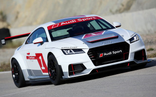 White sports car cliff road - the front of the car free wallpaper for desktop