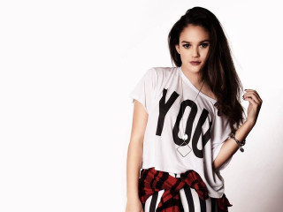 Woman white shirt red plaid - photo free wallpaper