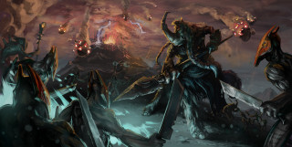 Demonic creatures fantasy setting sky - a fantasy setting free wallpaper