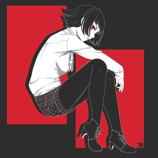 Woman sitting chair legs crossed 16 - a chair free wallpaper for tablet