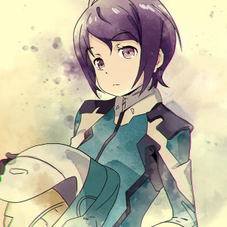 Purple hair blue dress white - purple hair free wallpaper for tablet