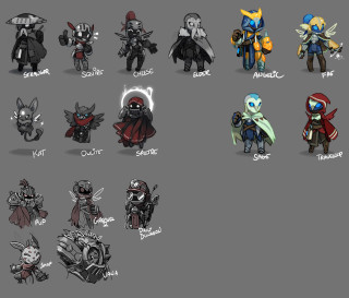 Character designs game sheet variety - different character free wallpaper for desktop