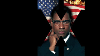 Man suit glasses american flag - fire in the background free wallpaper