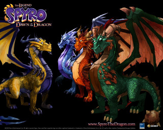 Dragon statues colored black background - free anime wallpaper for desktop