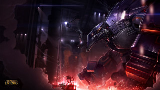 Futuristic robot dark room red - a futuristic robot free wallpaper for desktop