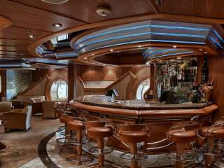 Bar stools bottles room interior - a bar free wallpaper