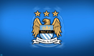 Blue gold emblem stars ribbon 2 - free city wallpaper