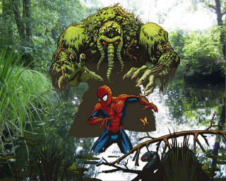 Spider man woods giant creature - a spider free wallpaper