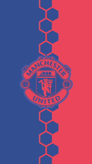 Red blue background manchester united - 4k uhd image free wallpaper for mobile