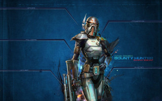 Star wars character blue background - a star wars character free wallpaper for desktop