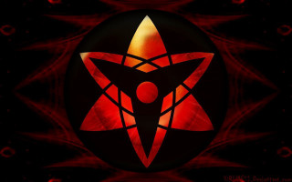 Red black star circle background - circle free wallpaper for desktop