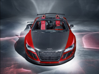 Red sports car black roof 2 - a black roof free wallpaper