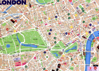 London map major streets cities - major free wallpaper