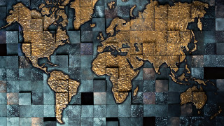 World map tile wall gold - a map of the world free wallpaper