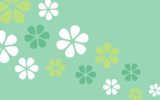 Green white flower pattern background - the bottom of the image free wallpaper for desktop