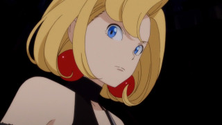 Blonde blueeyes blacktop redcollar anime - woman free wallpaper