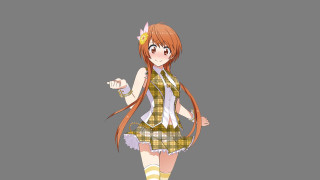 Girl short dress bow hair - aguri uchida free wallpaper