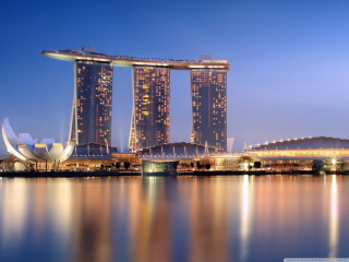 City night water reflection lights - adrian zingg free wallpaper