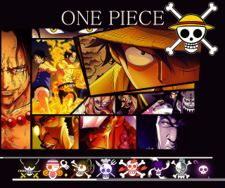 One piece poster characters skull - a skull free wallpaper