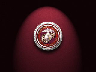 Red silver emblem gold seal - a red circle free wallpaper