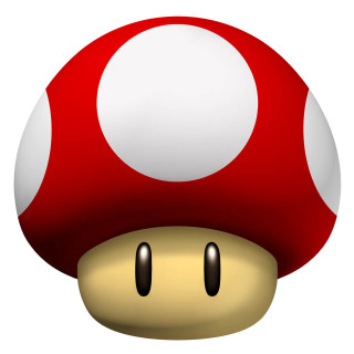 Mushroom white dot face eyes - a white dot free wallpaper for tablet