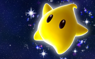 Yellow star with eyes and - a yellow star free wallpaper