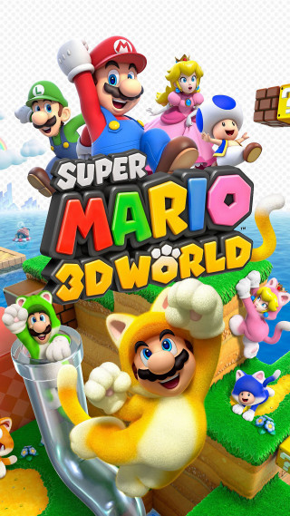 Nintendo wii mario game cover 2 - the front free wallpaper for mobile